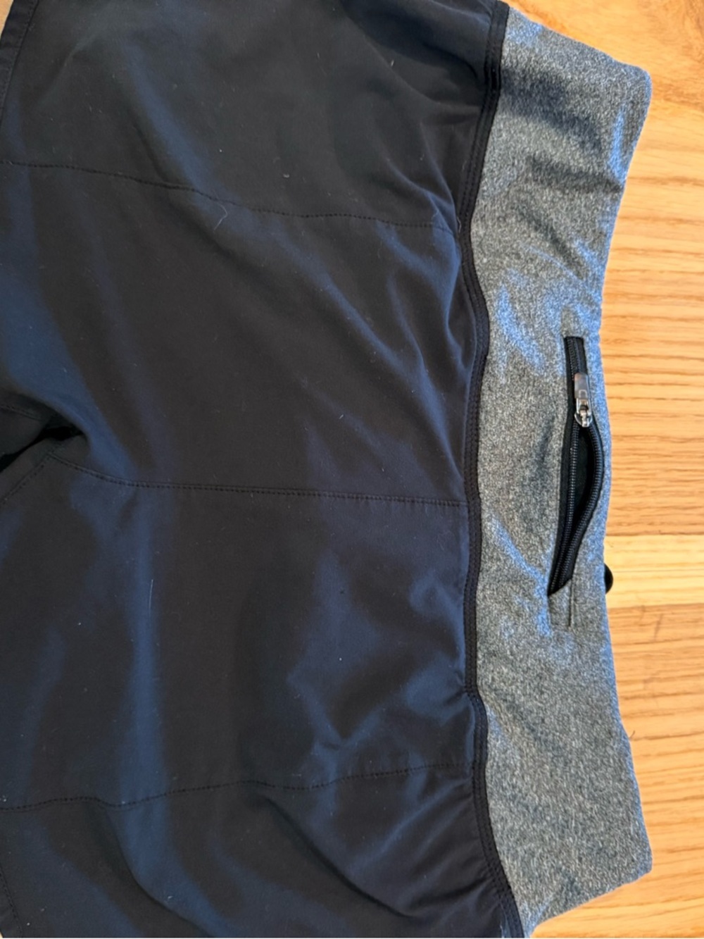 Nike Dry Fit Black Shorts with Gray Waistband - Picture 5 of 5
